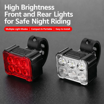 Elite High-Lumen Road Bike Light Set