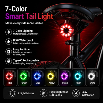 Pro High-Lumen Road Bike Light Set