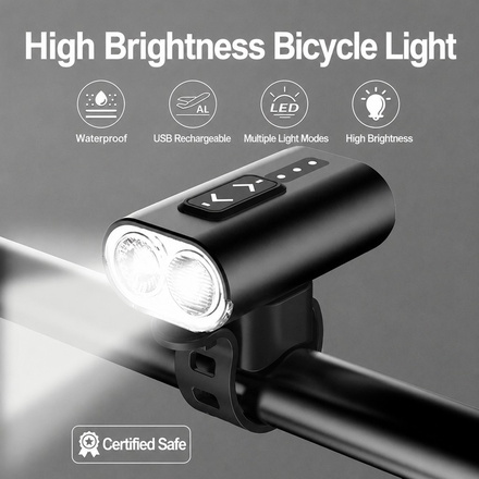 Pro Water-Resistant Cycling Light Set
