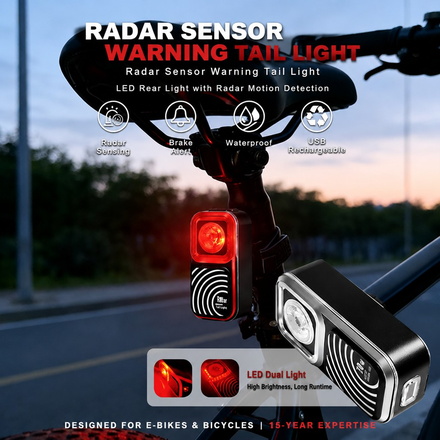 Water-Resistant Cycling Light Set